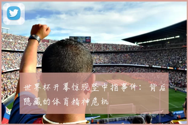 世界杯开幕惊现竖中指事件:背后隐藏的体育精神危机